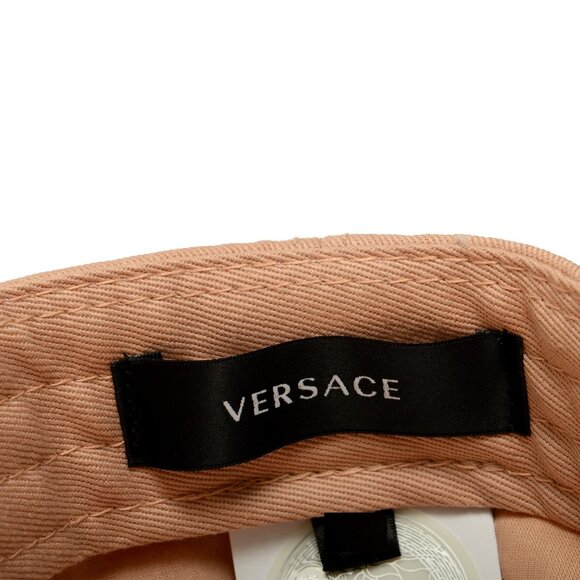 Versace Medusa Logo Print Light Pink Baseball Cap Hat size 60